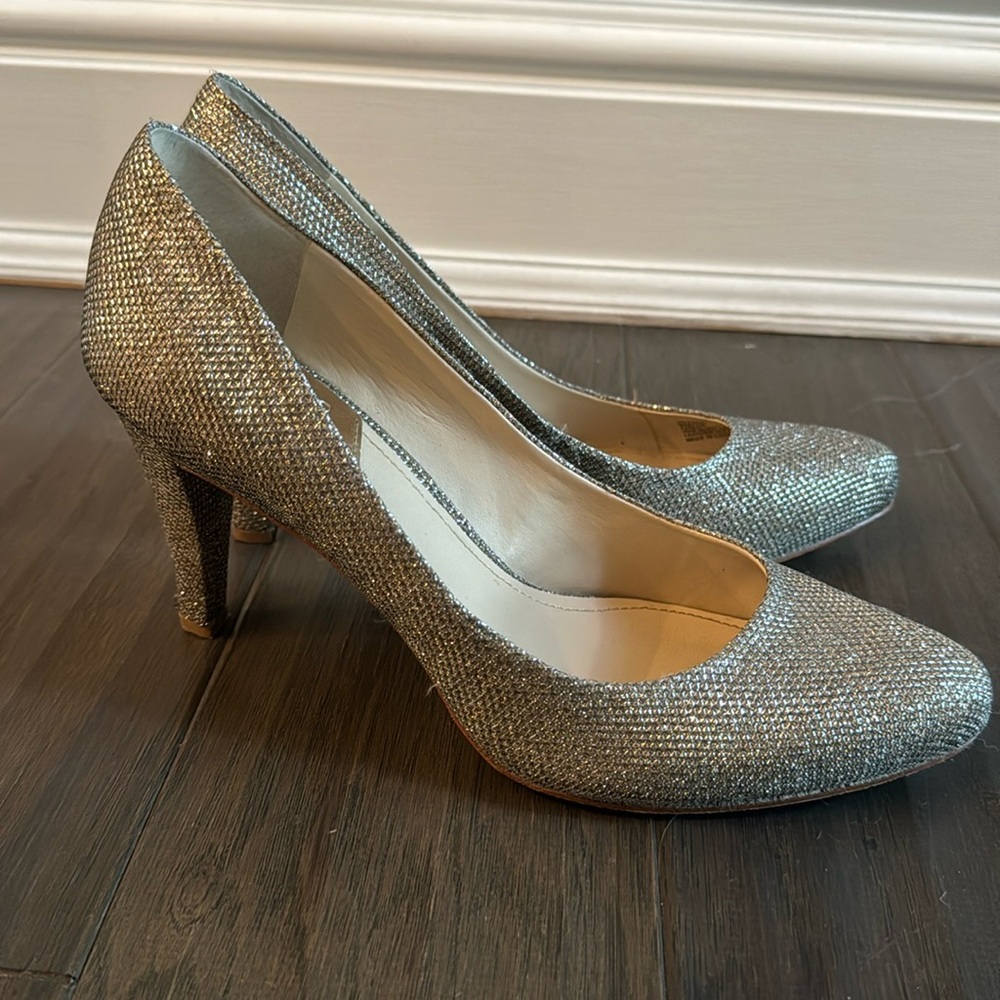 Vince Camuto Sparkle Champagne Pumps